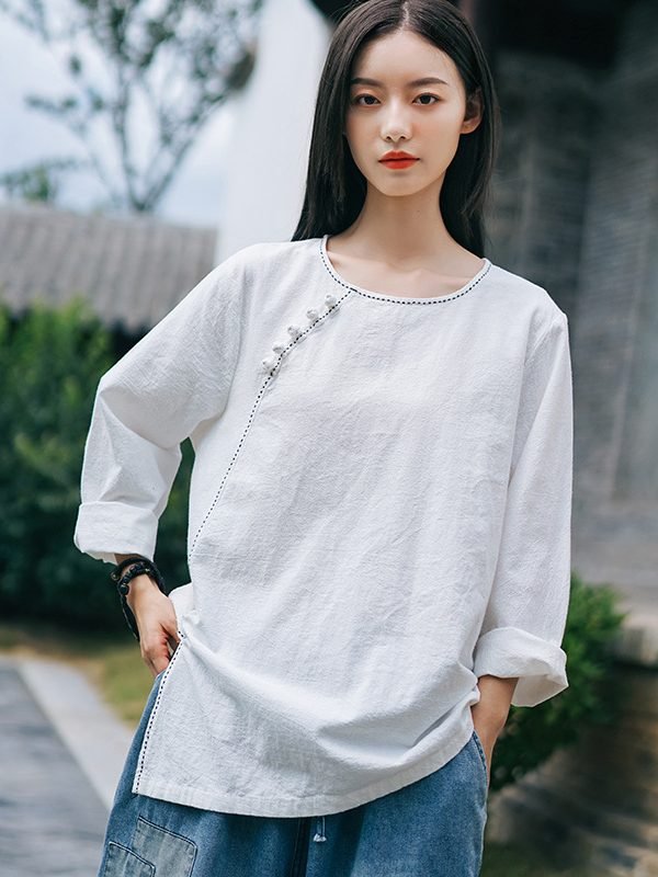 Блузка в азіатському стилі : 2 кольори
