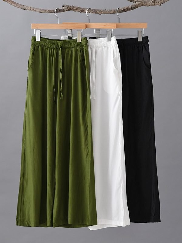 Свободные штаны в стиле бохо : 3 цвета